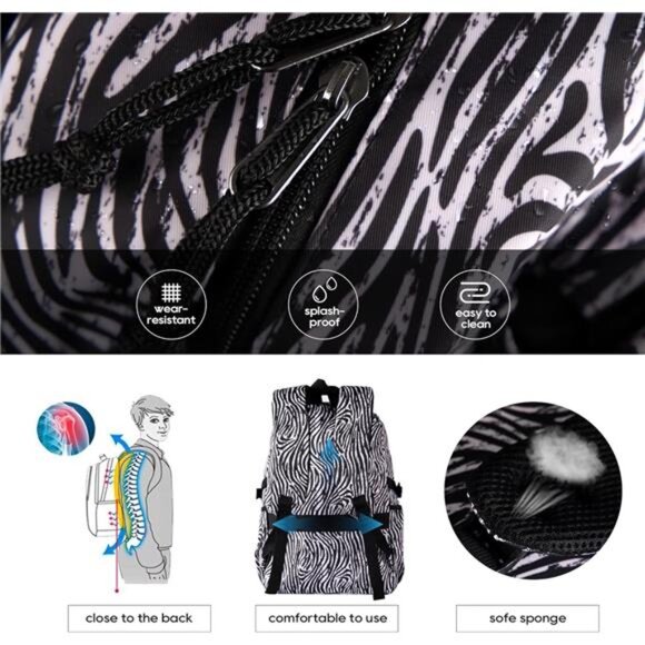 Laptop Backpack Women Lightweight Multi Pocket and 17 inch Carry on Backpack - Picture 3 of 7